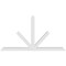 Ekena Millwork Saratoga Architectural Grade PVC Gable Bracket, 84"W x 45 1/2"H x 4"D x 4"F, 13/12 Pitch GBP084X46X0404SAR00 - alternate 3